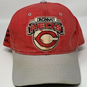 Vintage 90s Cincinnati Reds Hat Baseball Cap Starter MLB Red 6 Panel Snapback